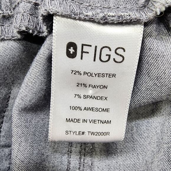 Figs Pants Womens S Gray Yola Skinny Straight Scrub Pant Uniform Medical Work - Picture 5 of 12